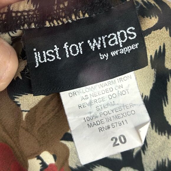 5 for $25🔥Vtg Y2K Just for Wraps by Wrapper Fairy Grunge Size 20 - Picture 3 of 4